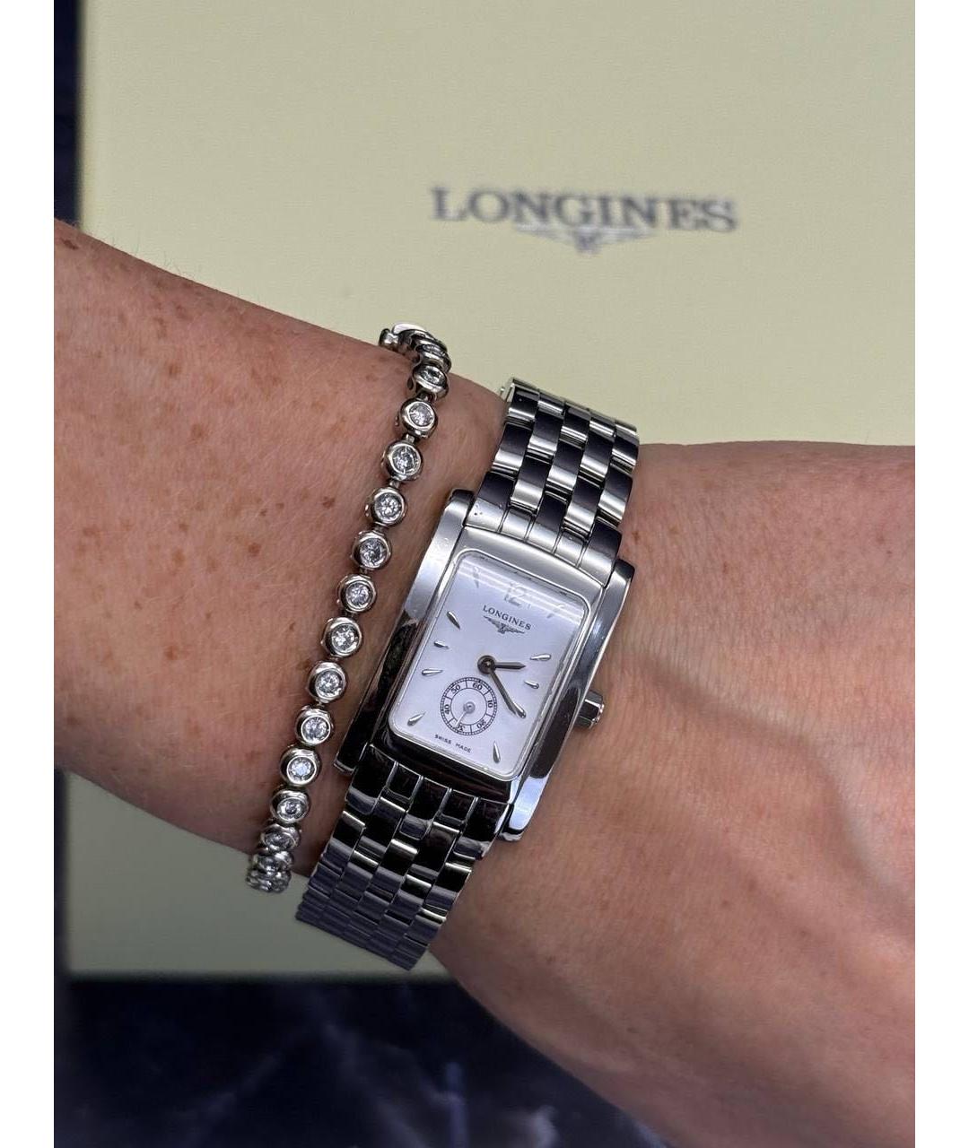 LONGINES Серебряные металлические часы, фото 5