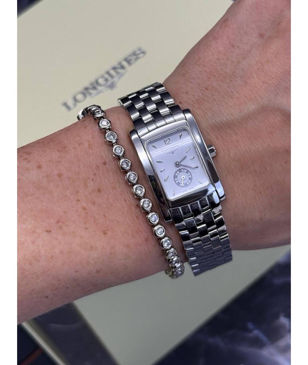 LONGINES Серебряные металлические часы, фото 6