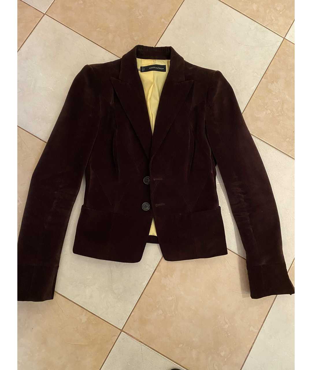 DSQUARED2 Коричневый хлопковый жакет/пиджак, фото 6