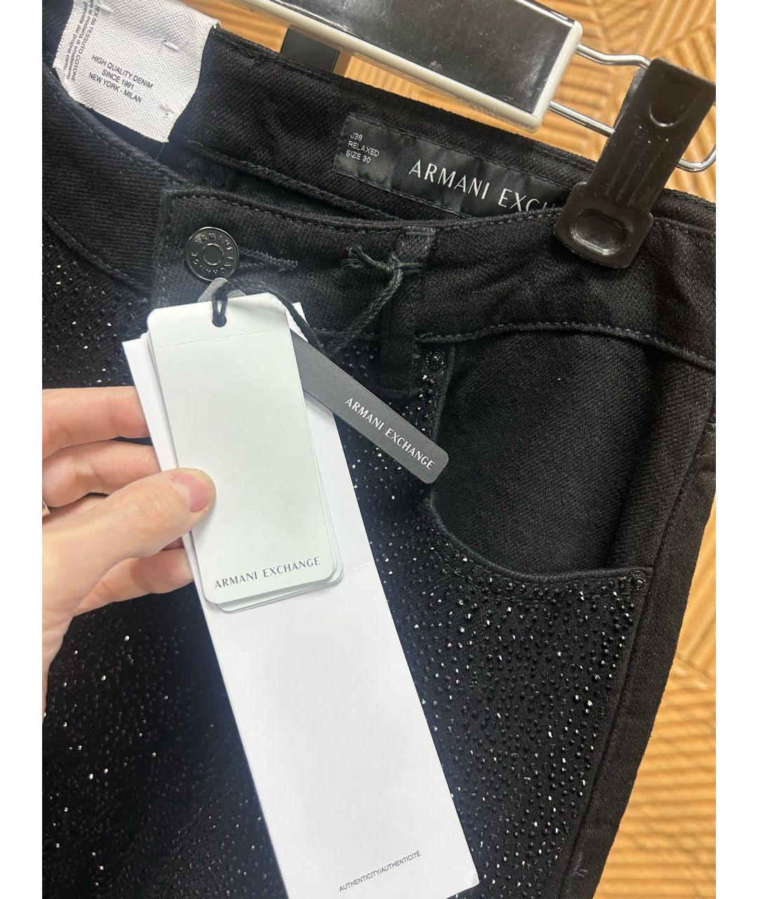 ARMANI EXCHANGE Черные джинсы клеш, фото 3
