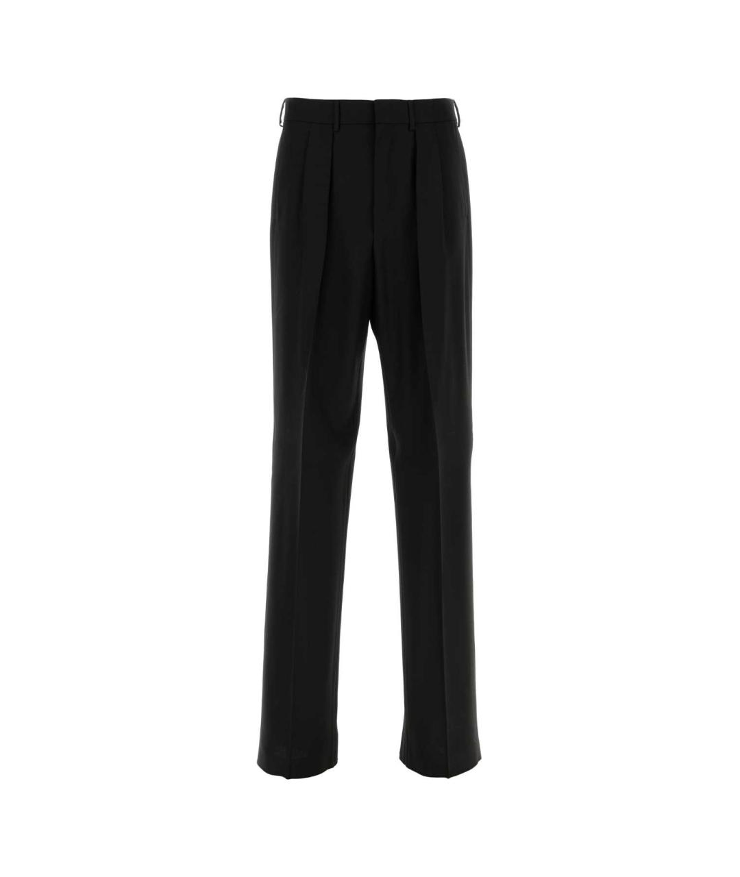 TOM FORD Черные шерстяные повседневные брюки, фото 1