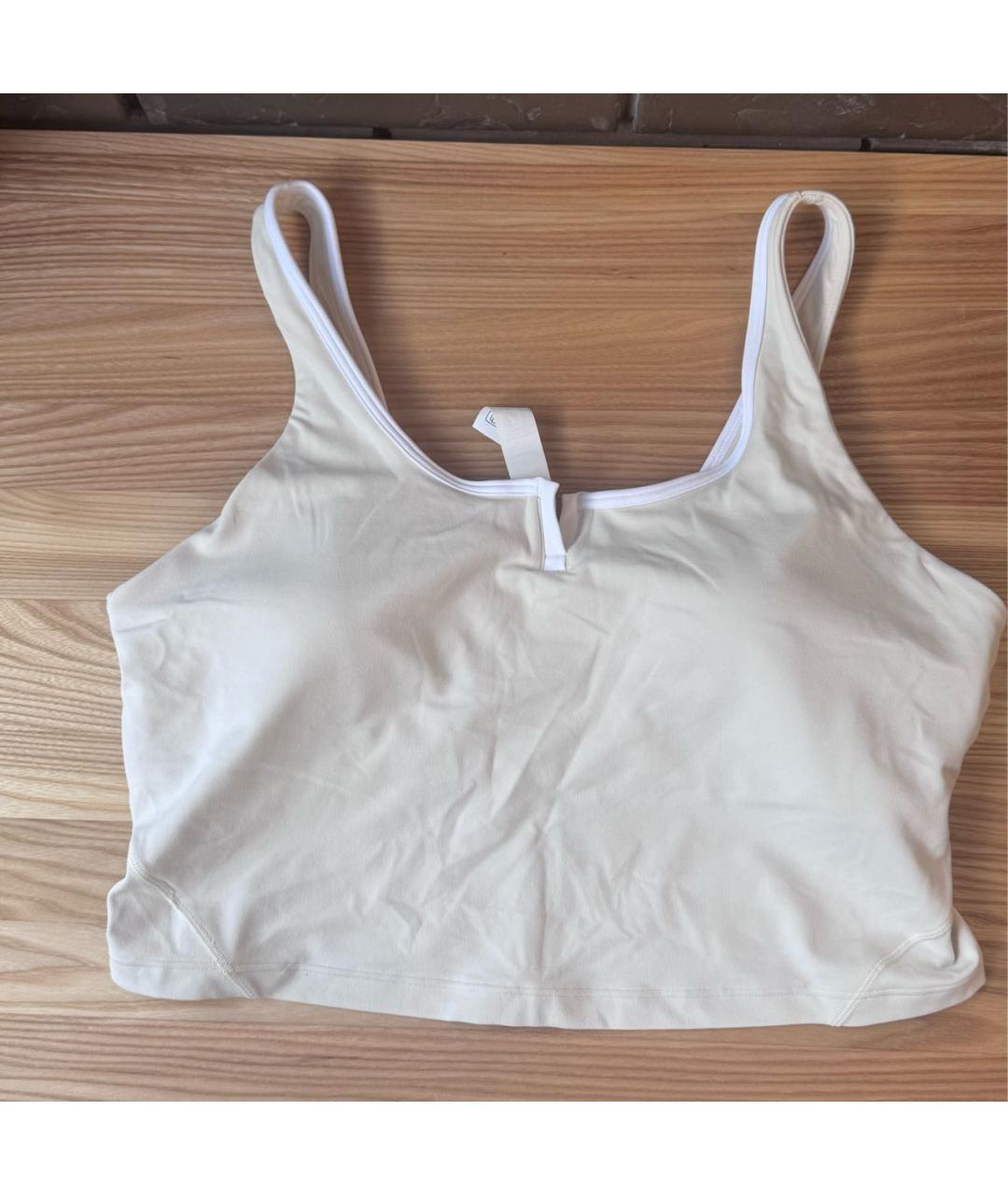 Lululemon Бежевая майка, фото 7
