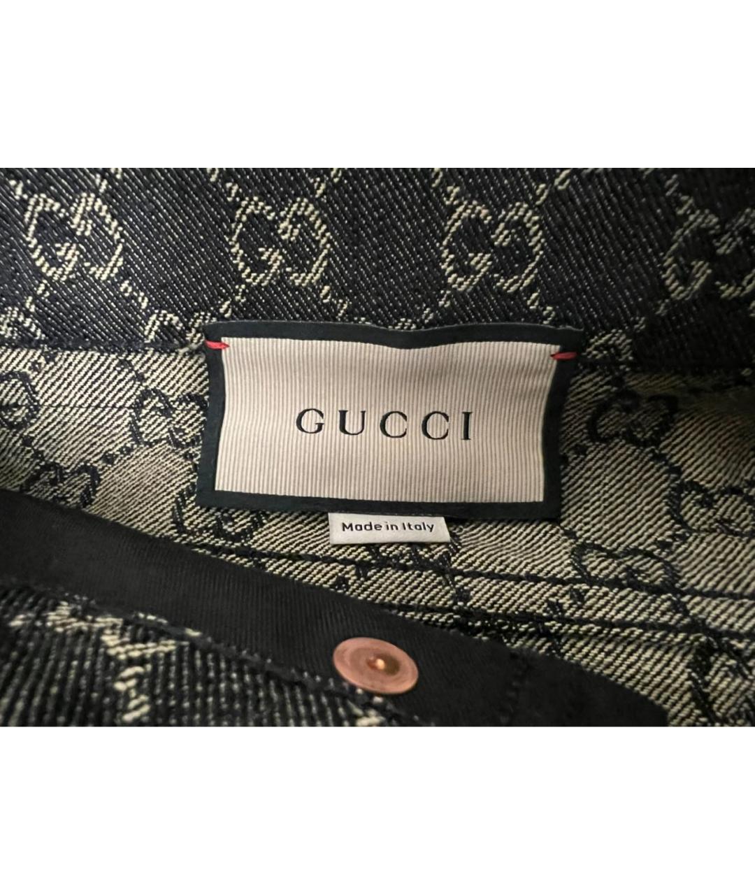 GUCCI Зеленые хлопковые джинсы, фото 3