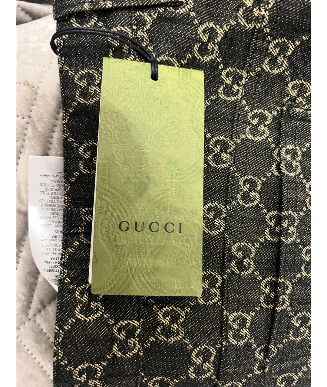 GUCCI Зеленые хлопковые джинсы, фото 5
