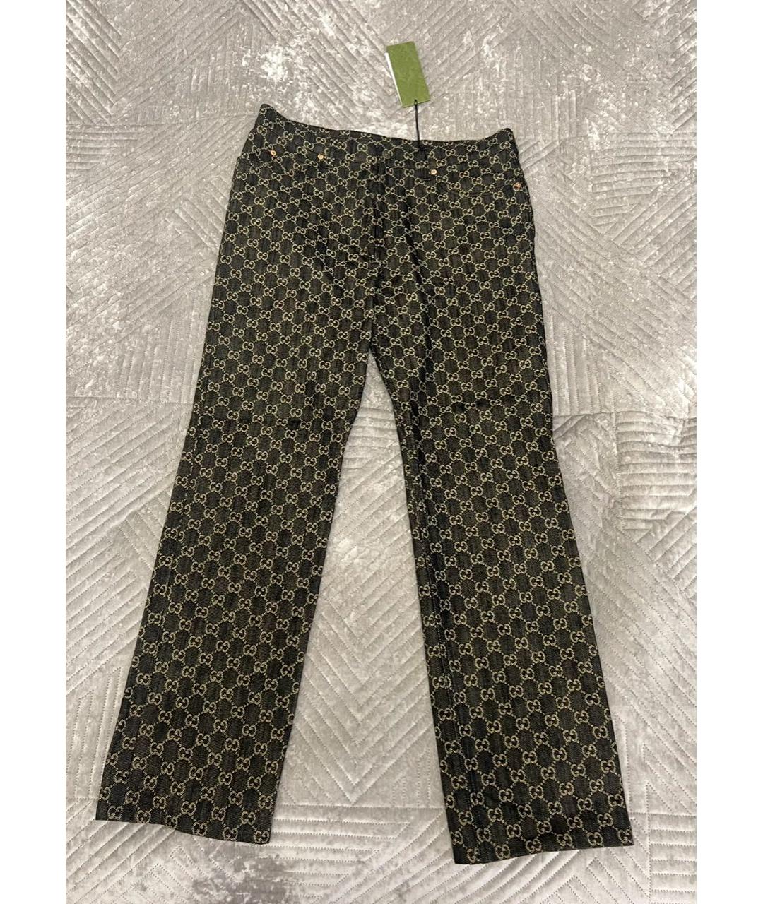 GUCCI Зеленые хлопковые джинсы, фото 8