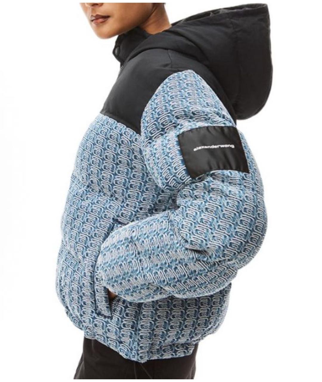 ALEXANDER WANG Темно-синий пуховик, фото 4