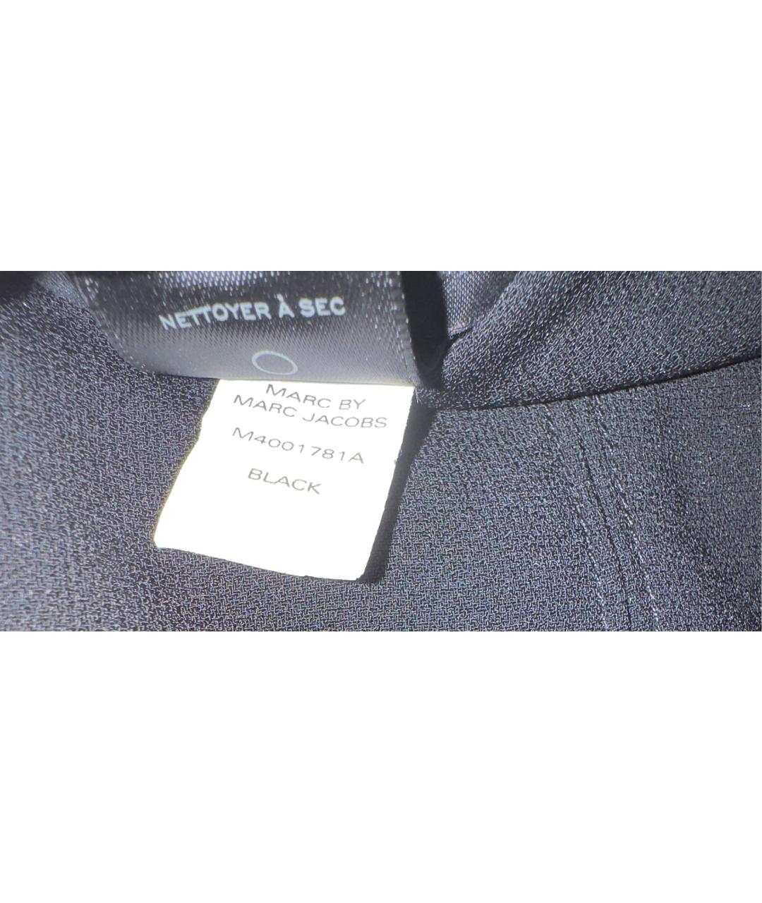 MARC BY MARC JACOBS Черная ацетатная юбка мини, фото 6