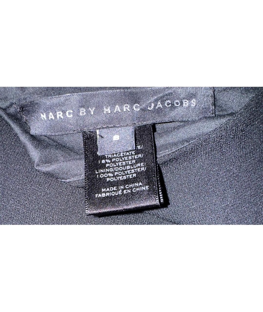 MARC BY MARC JACOBS Черная ацетатная юбка мини, фото 5