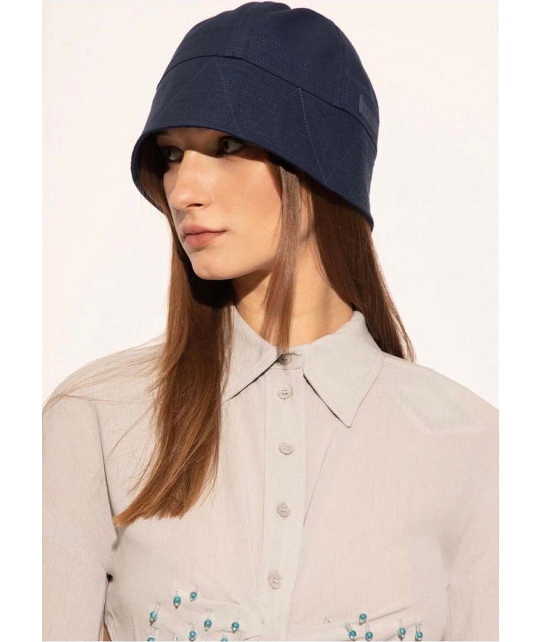 JACQUEMUS Темно-синяя хлопковая панама, фото 6
