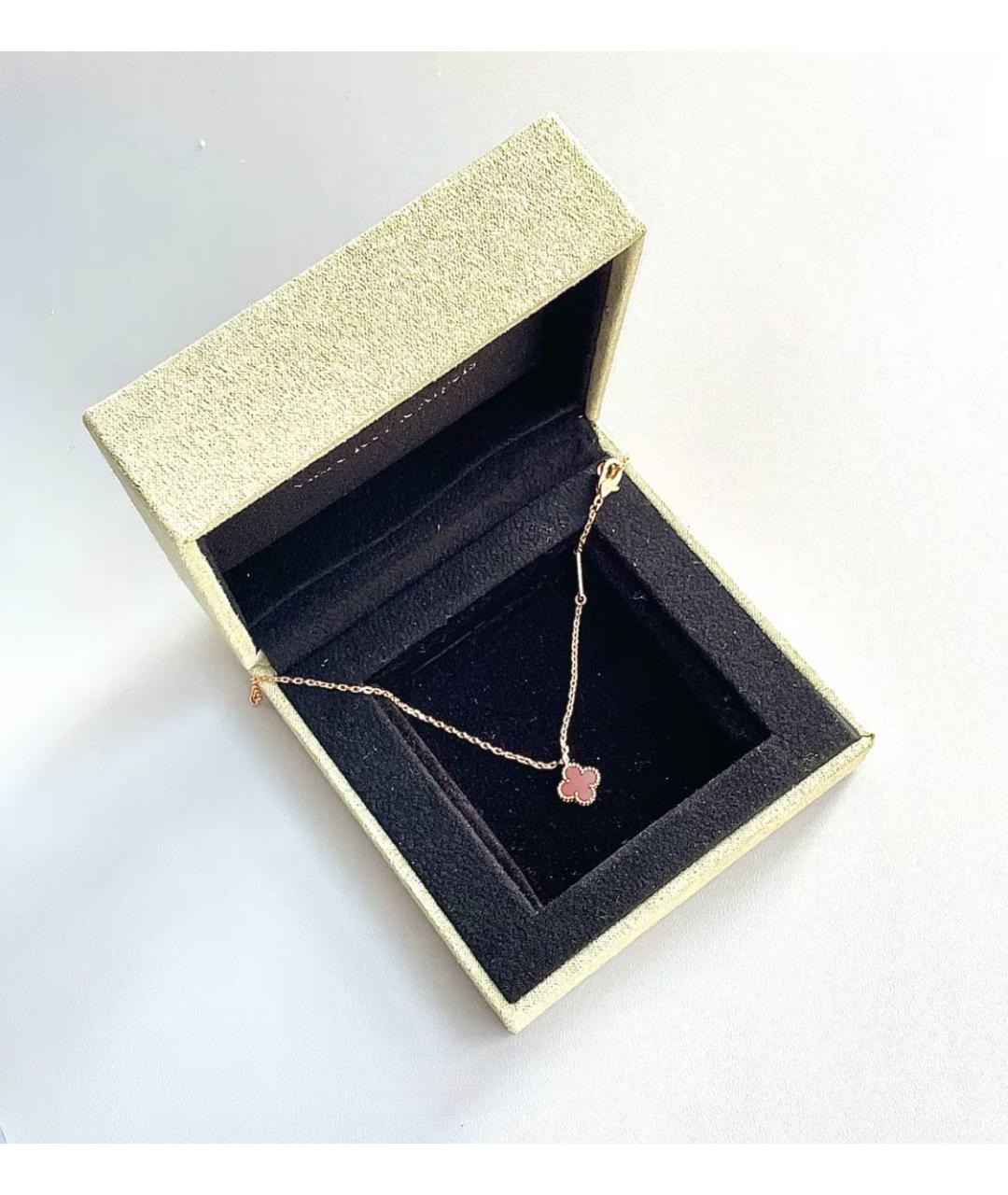 VAN CLEEF & ARPELS Бордовое металлическое колье, фото 4