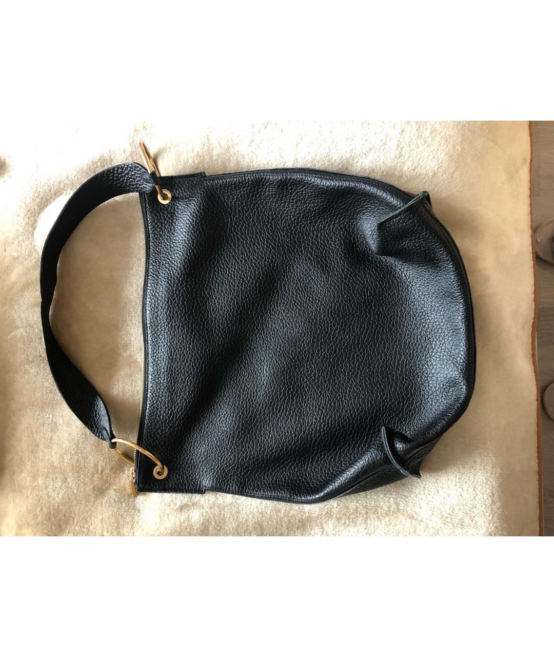 COCCINELLE Черная кожаная сумка через плечо, фото 3