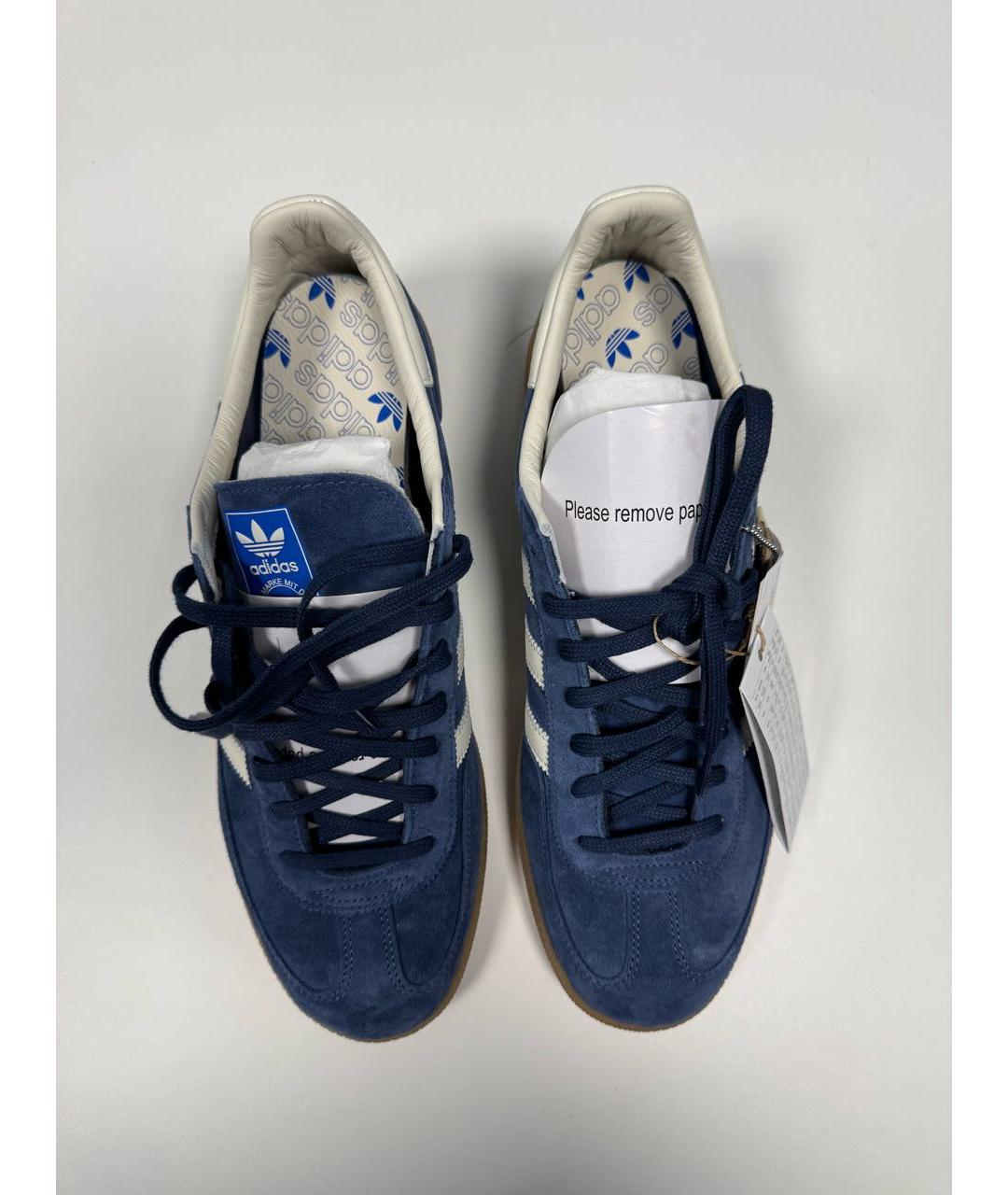 ADIDAS Голубые замшевые низкие кроссовки / кеды, фото 3