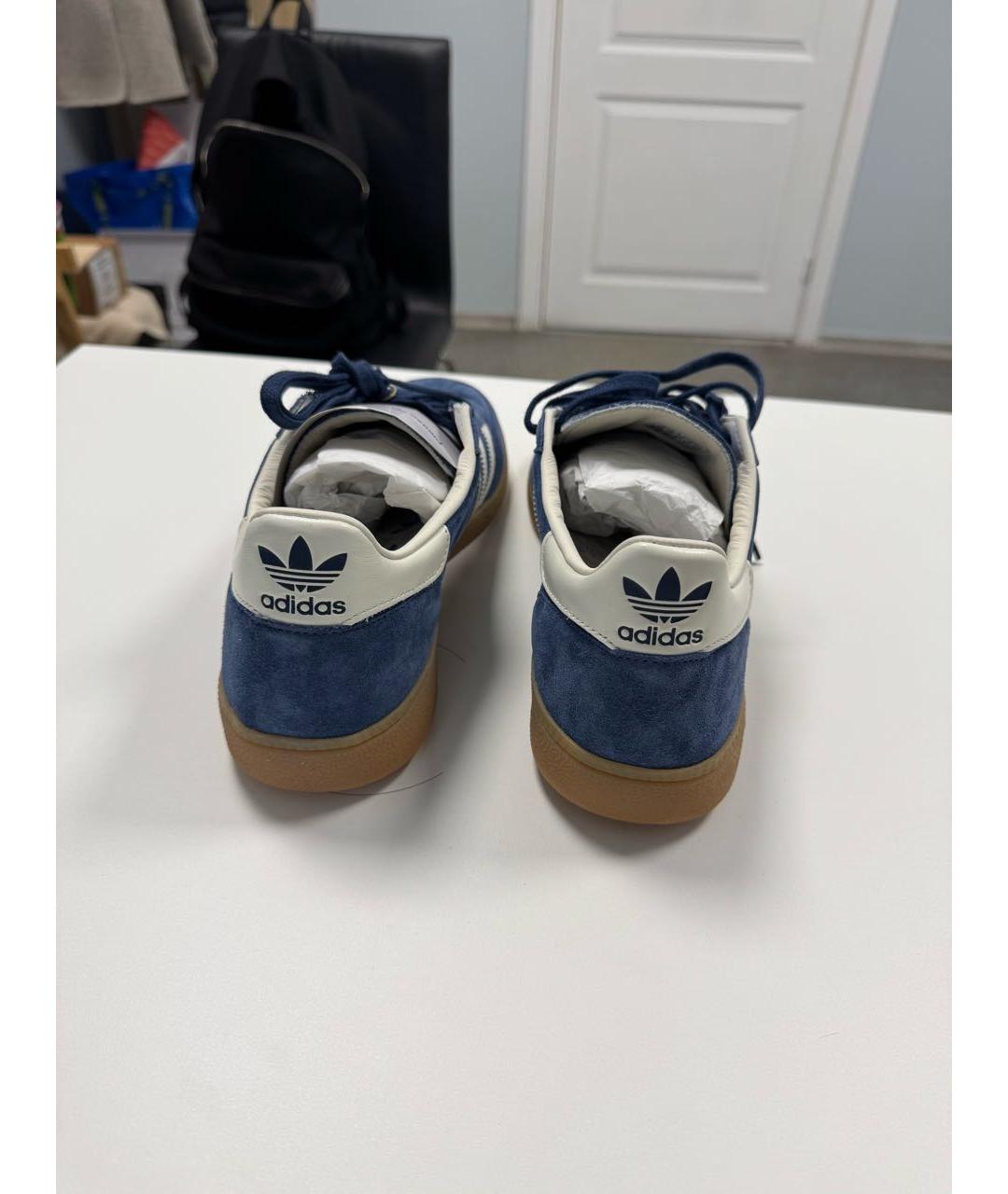 ADIDAS Голубые замшевые низкие кроссовки / кеды, фото 4