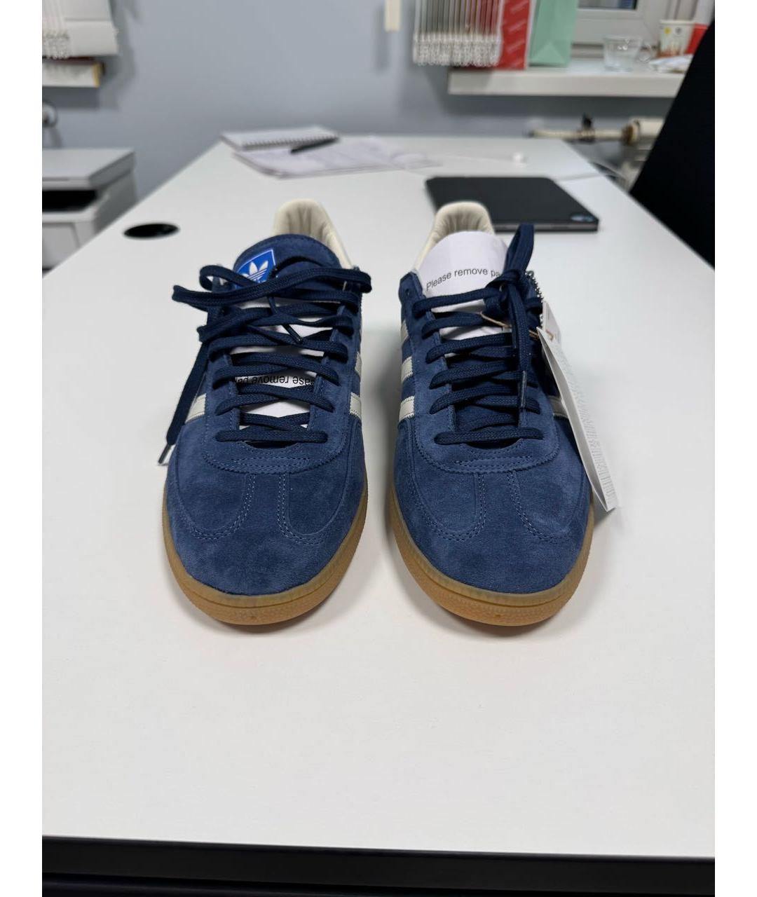 ADIDAS Голубые замшевые низкие кроссовки / кеды, фото 2