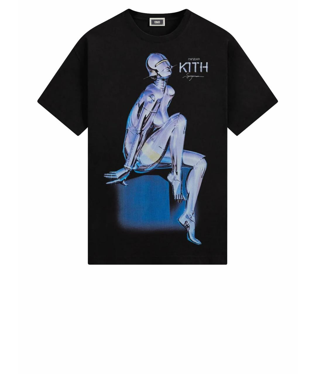 KITH Черная хлопковая футболка, фото 1