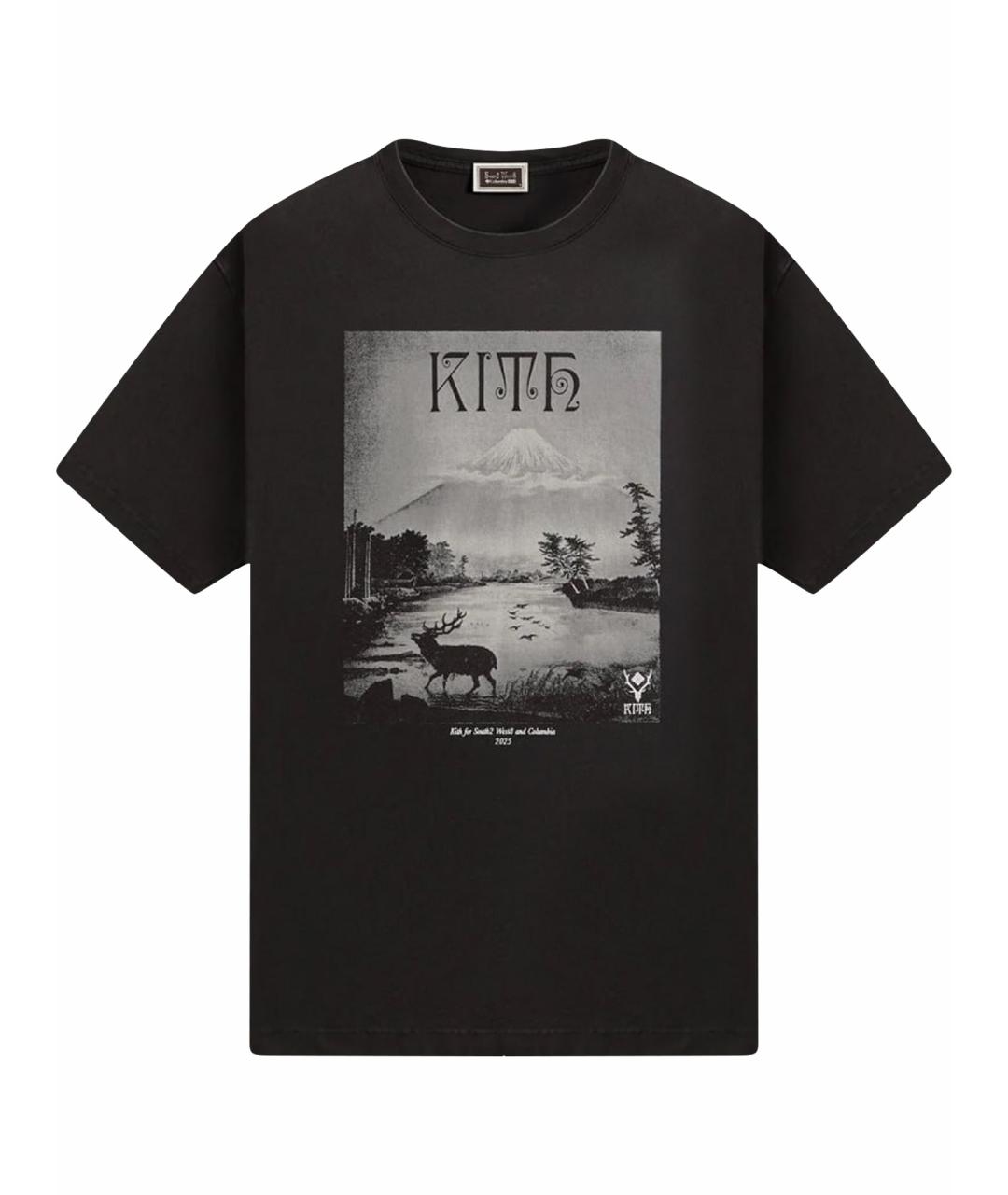 KITH Черная хлопковая футболка, фото 1