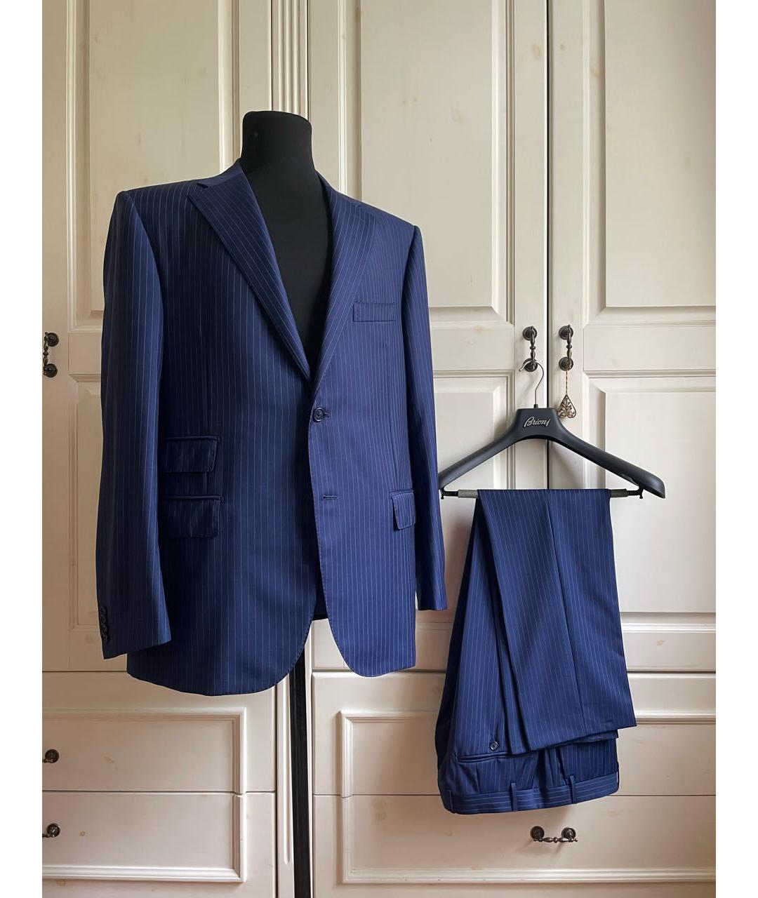 CORNELIANI Темно-синий классический костюм, фото 9