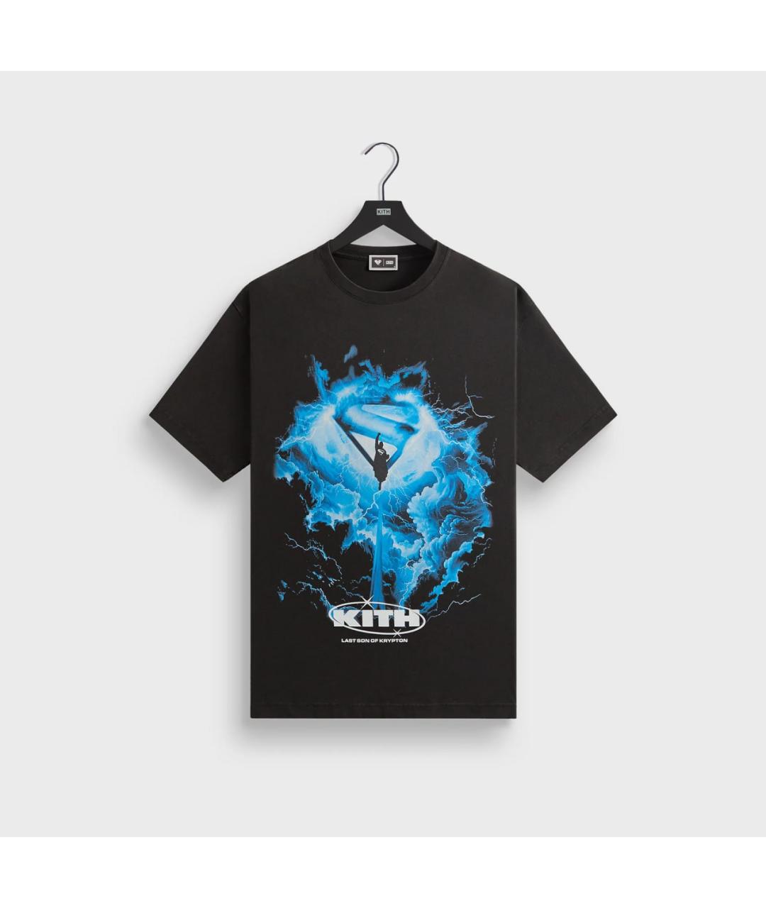KITH Черная хлопковая футболка, фото 3