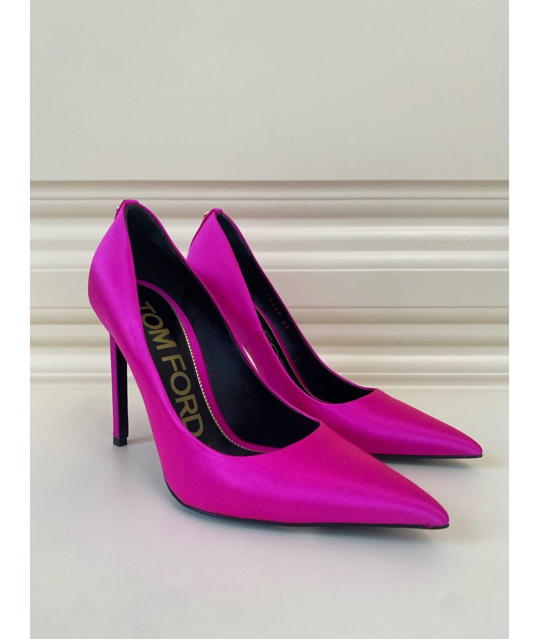TOM FORD Фуксия текстильные туфли, фото 3
