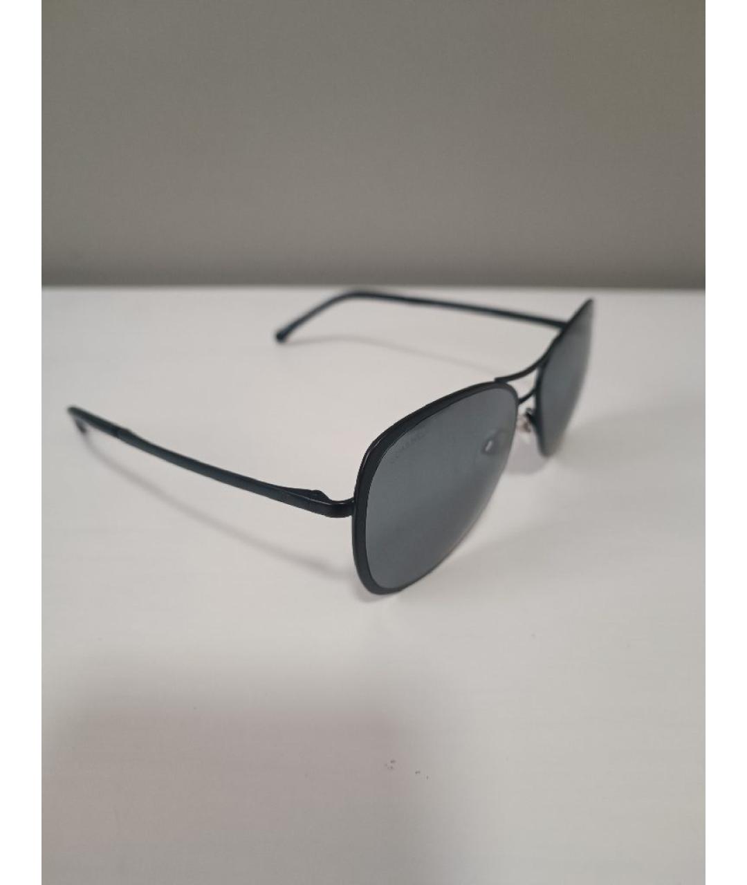 CHANEL Черные металлические солнцезащитные очки, фото 2