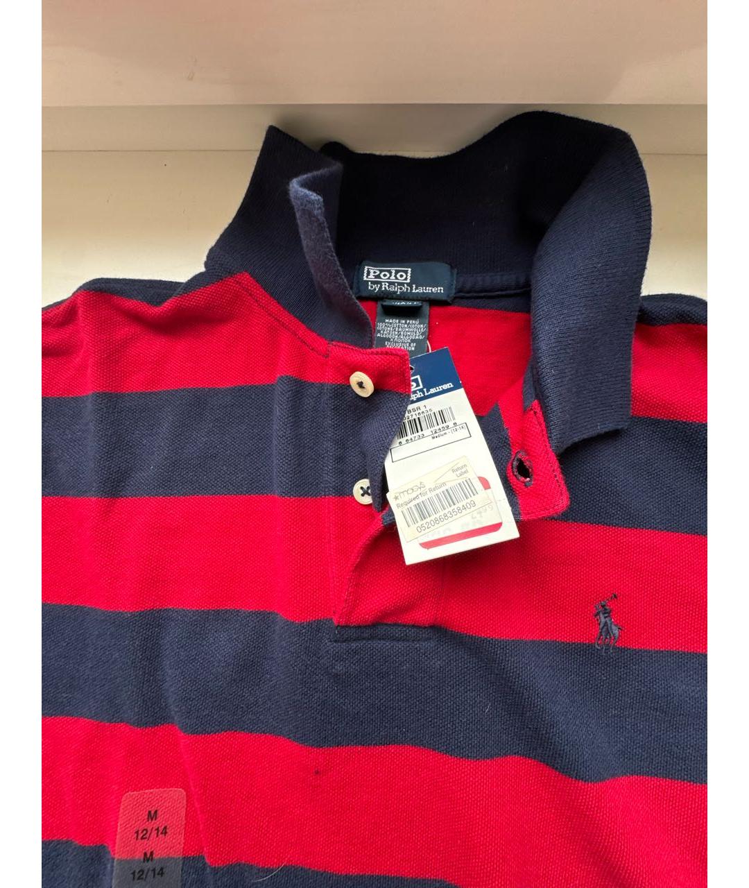 POLO RALPH LAUREN Мульти хлопковая детская футболка, фото 6