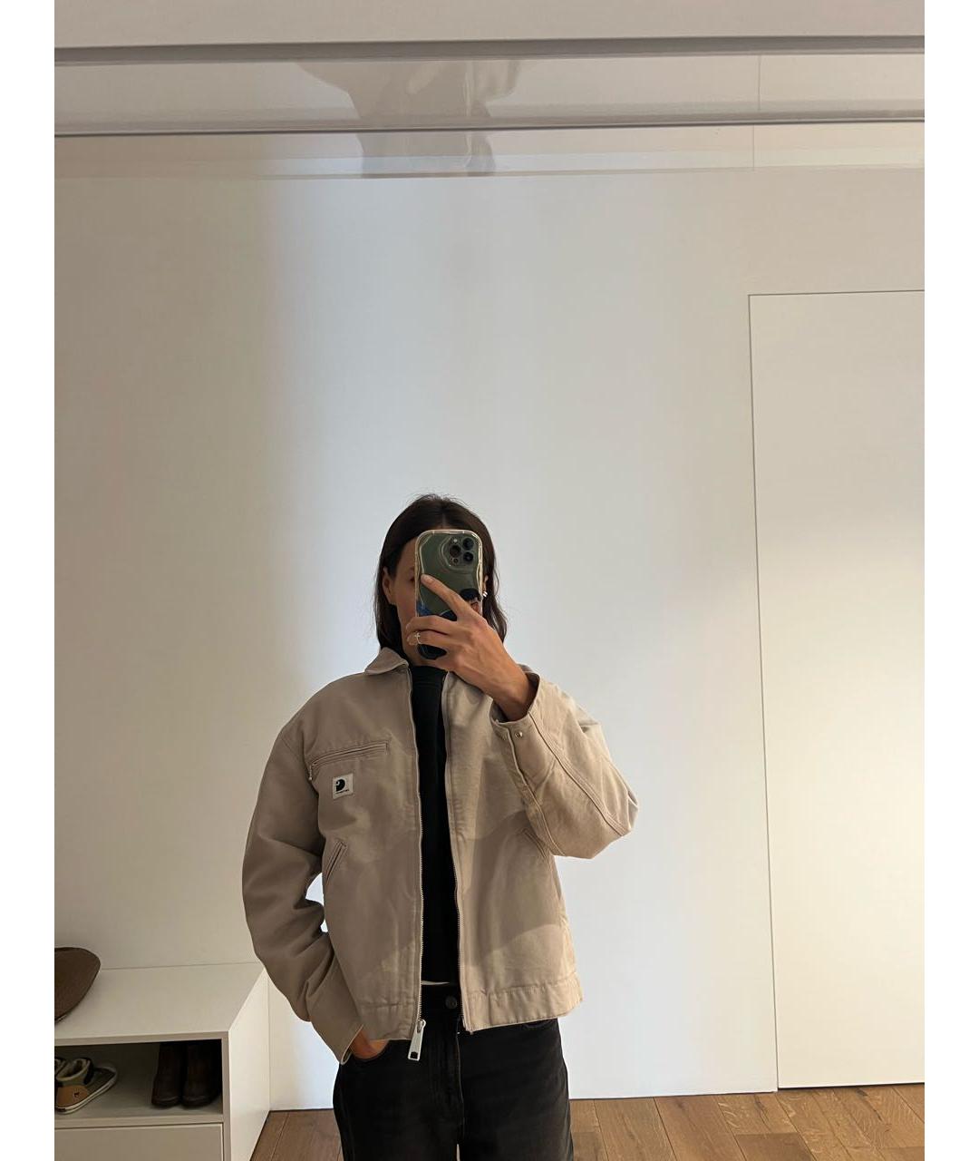 CARHARTT Бежевая хлопковая куртка, фото 5