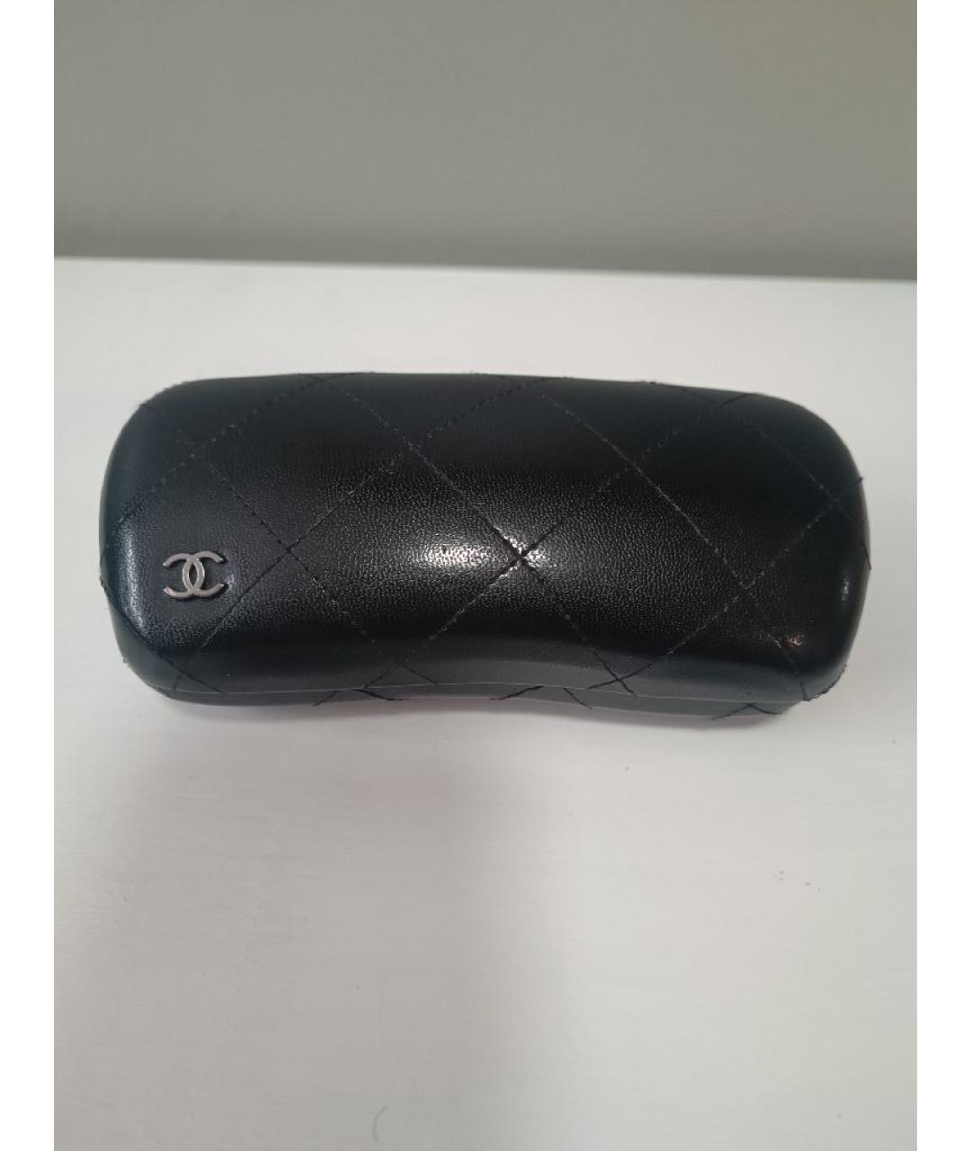 CHANEL Коричневые металлические солнцезащитные очки, фото 4