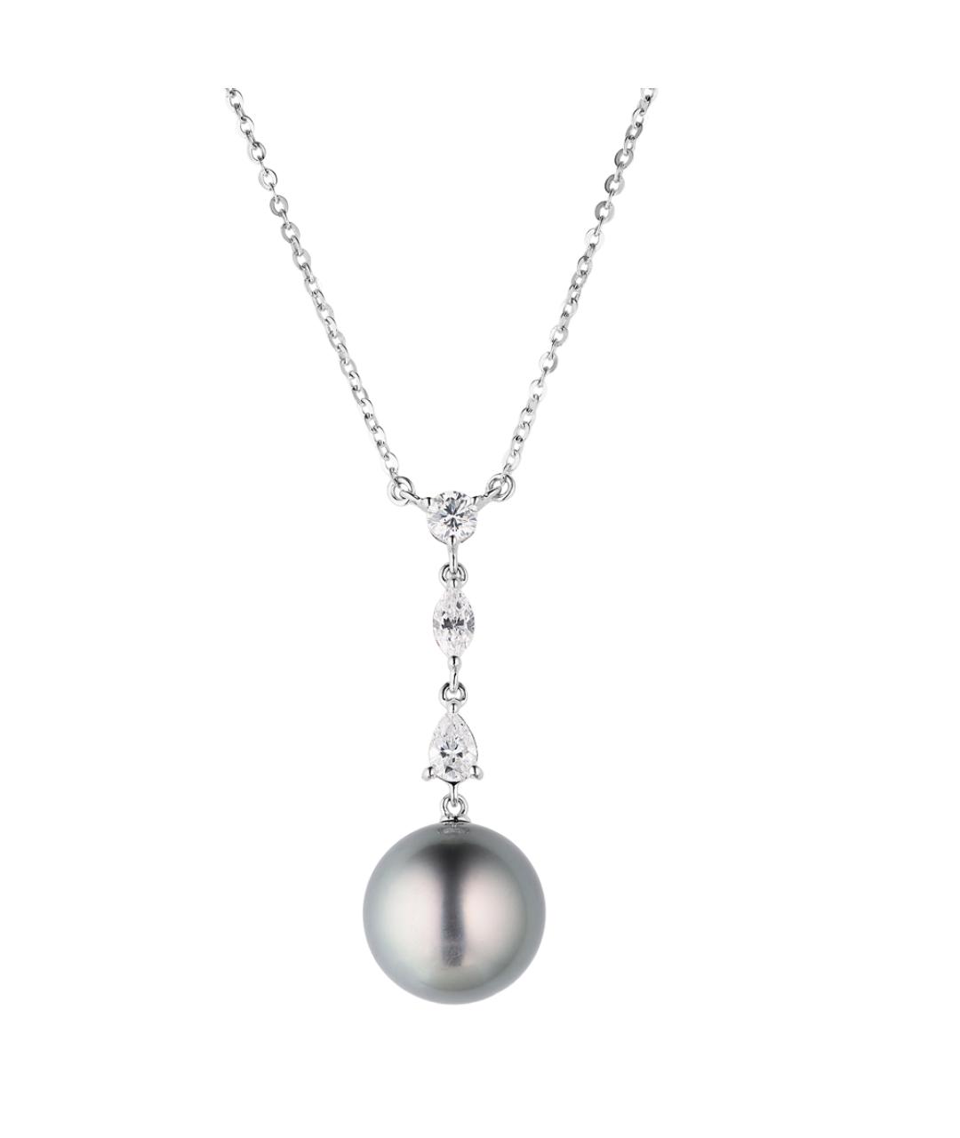 Mikimoto Черная подвеска из белого золота, фото 3