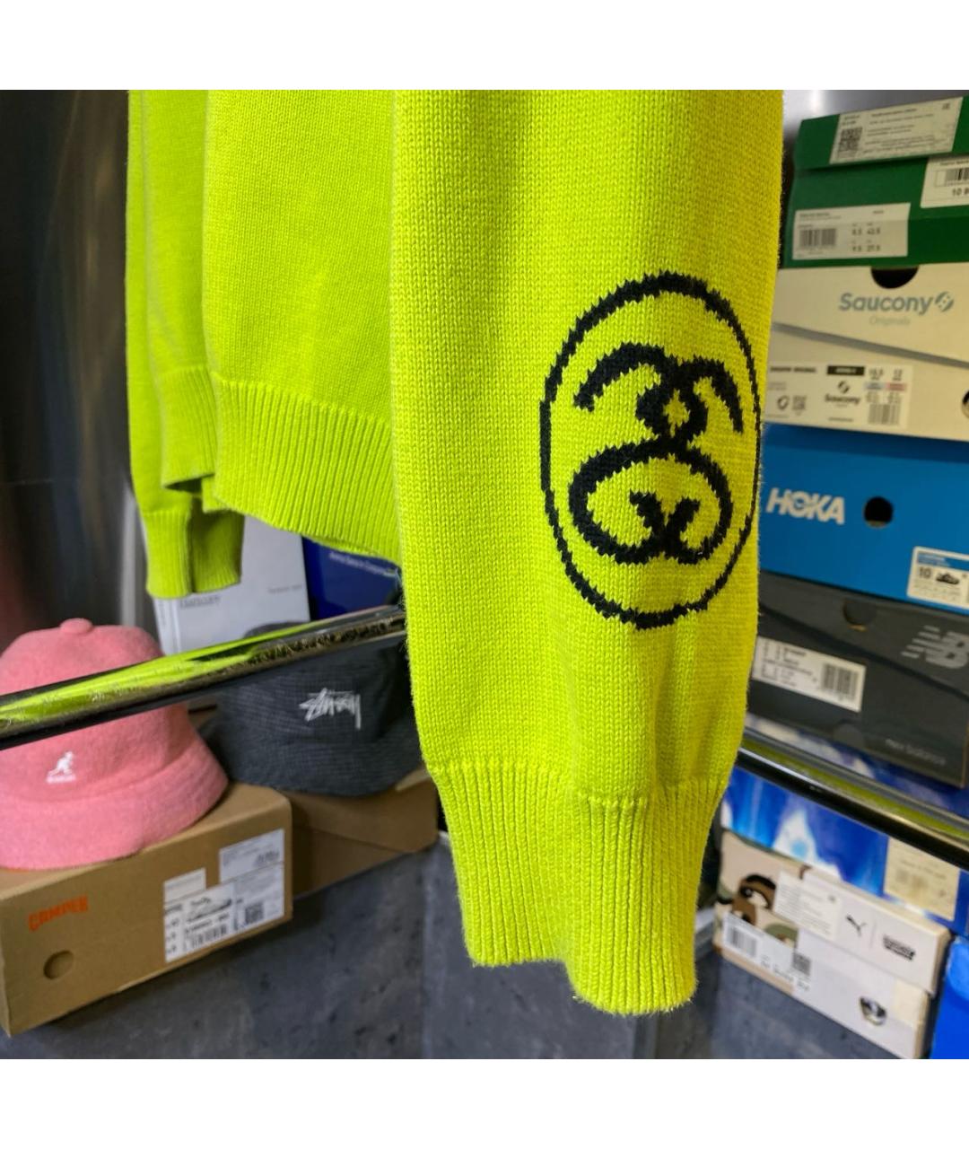 STUSSY Зеленый хлопковый джемпер / свитер, фото 5