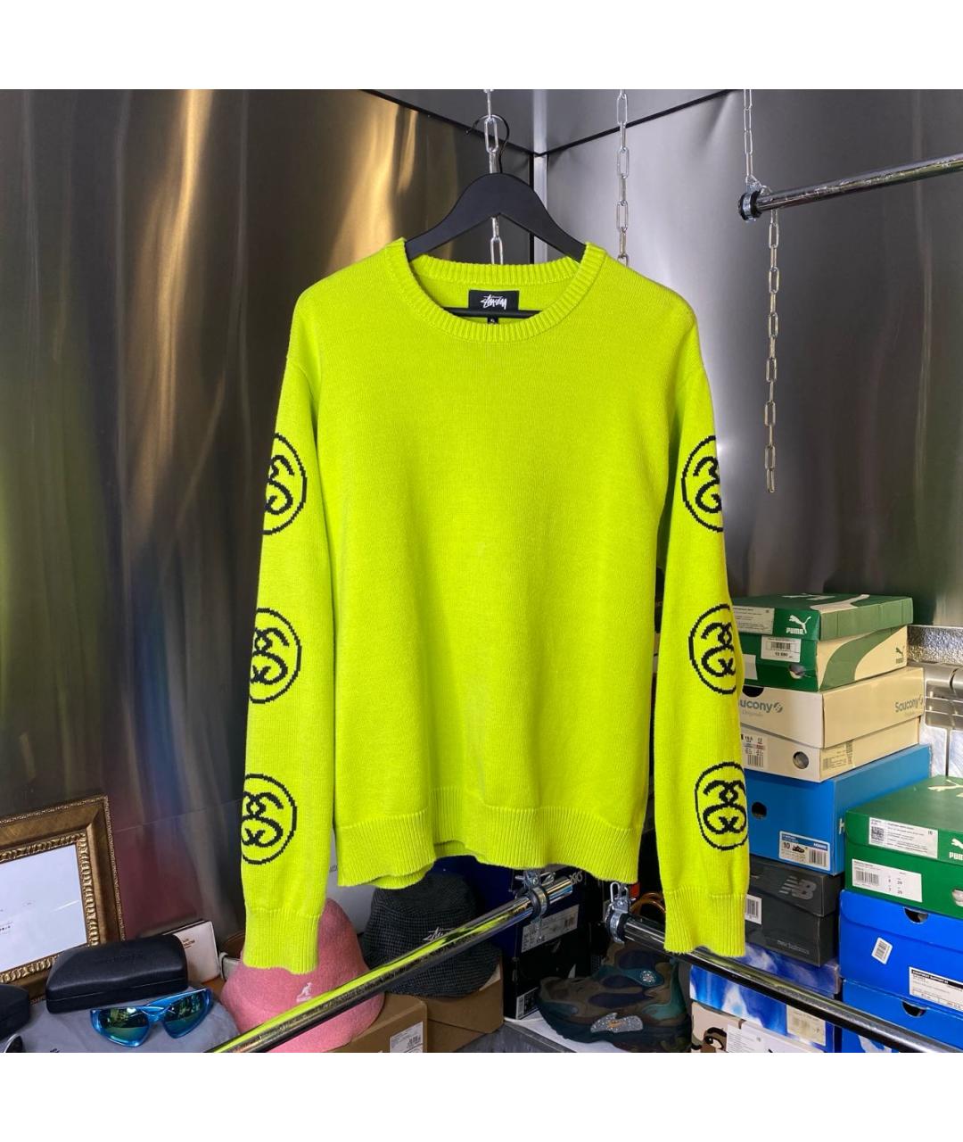 STUSSY Зеленый хлопковый джемпер / свитер, фото 8