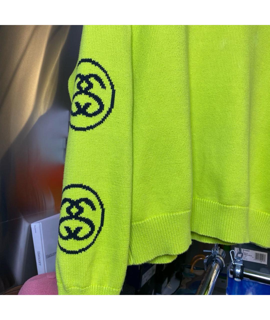 STUSSY Зеленый хлопковый джемпер / свитер, фото 4