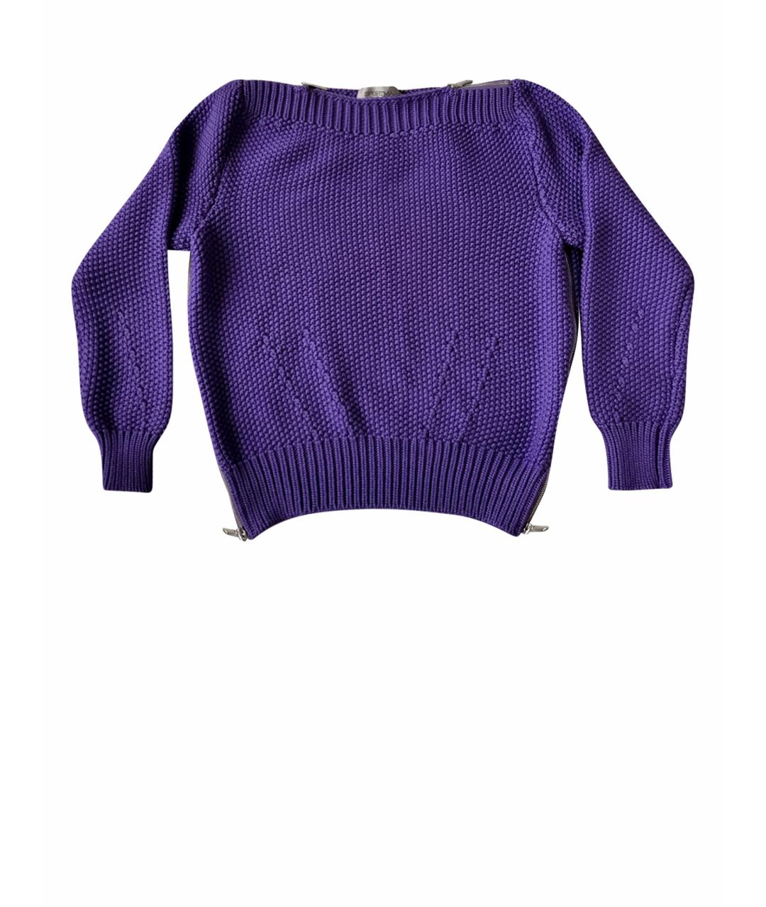 SPORTMAX Фиолетовый вискозный джемпер / свитер, фото 1