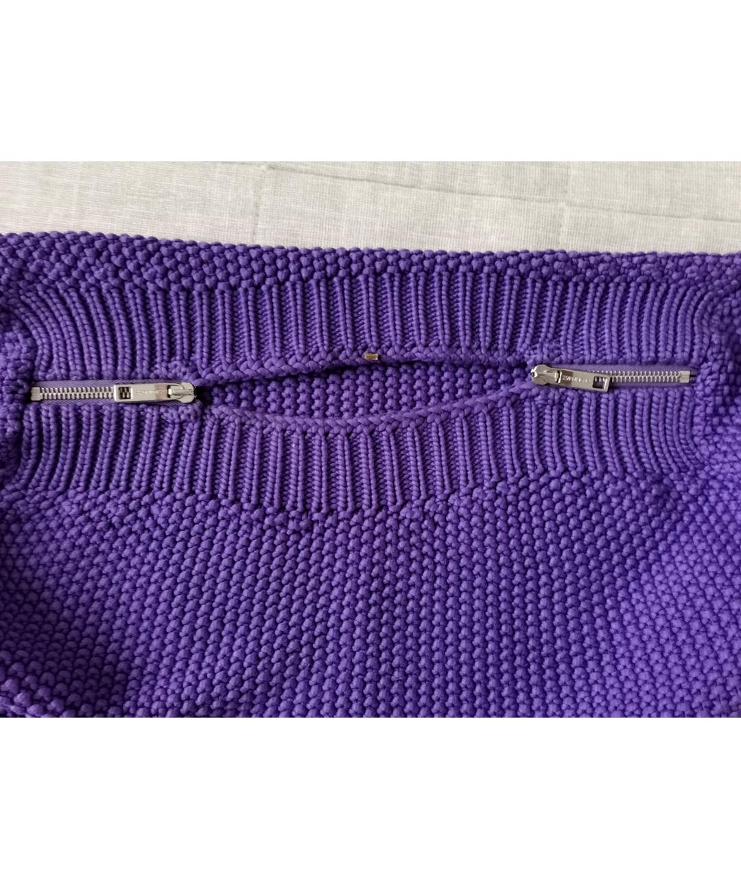 SPORTMAX Фиолетовый вискозный джемпер / свитер, фото 3