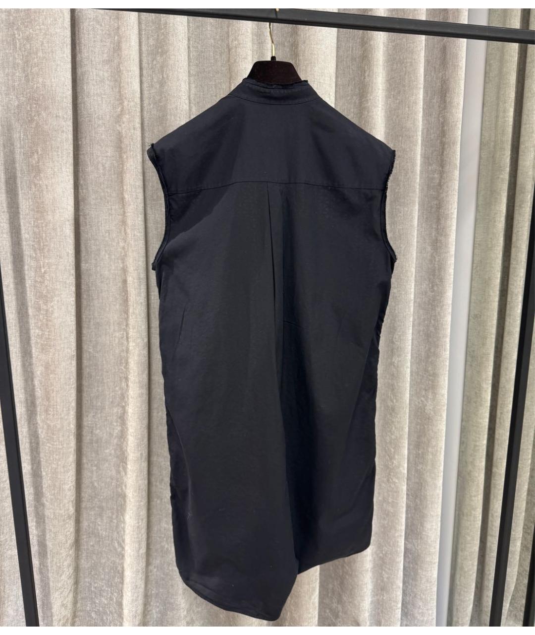 SONIA RYKIEL Черное хлопковое повседневное платье, фото 2