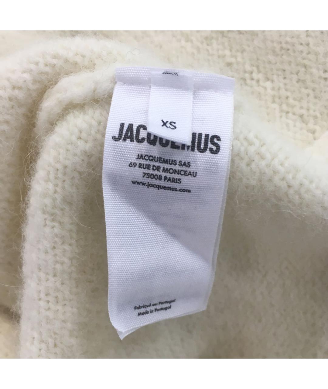 JACQUEMUS Бежевый шерстяной джемпер / свитер, фото 6