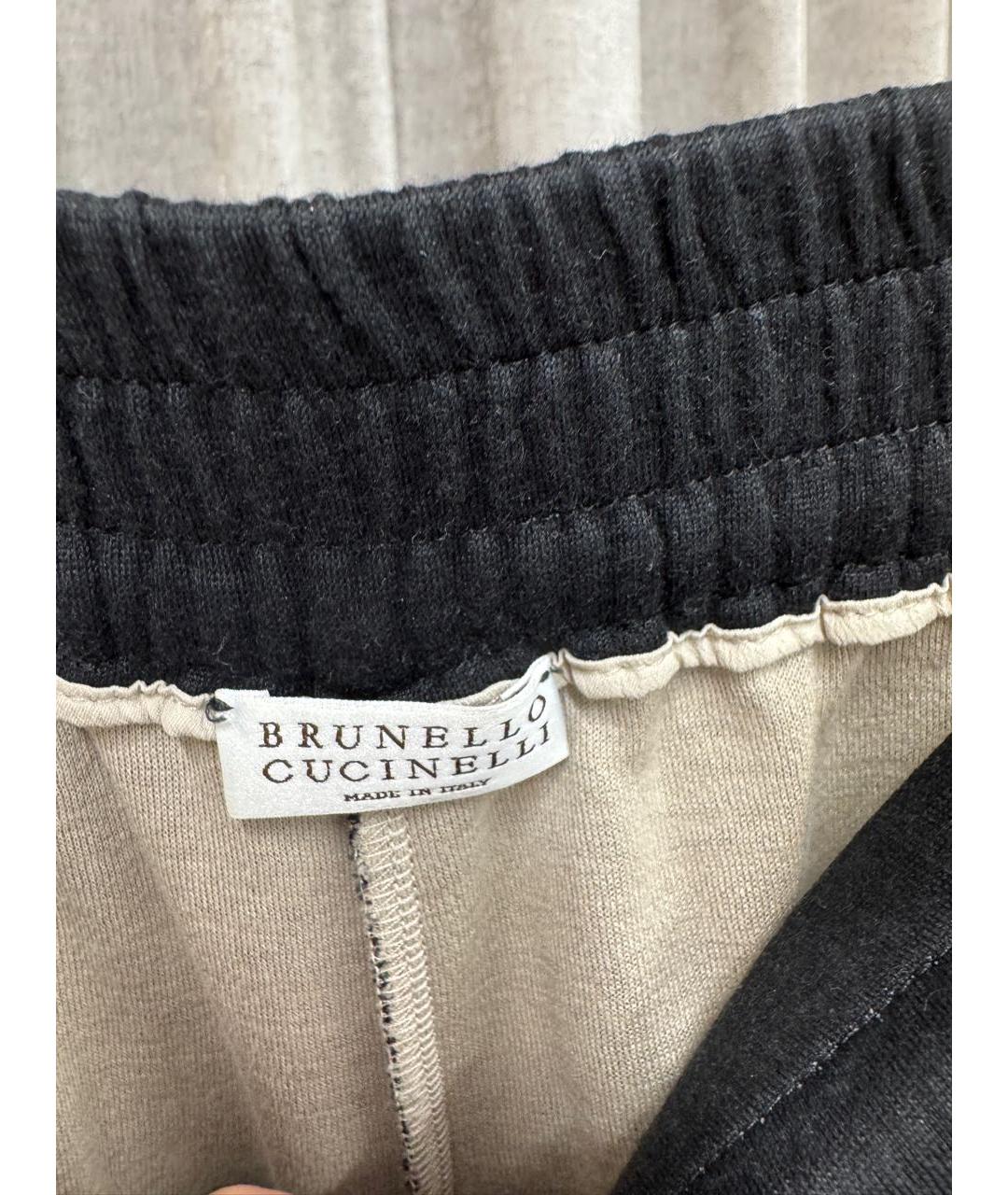 BRUNELLO CUCINELLI Черный хлопко-эластановый костюм с брюками, фото 3