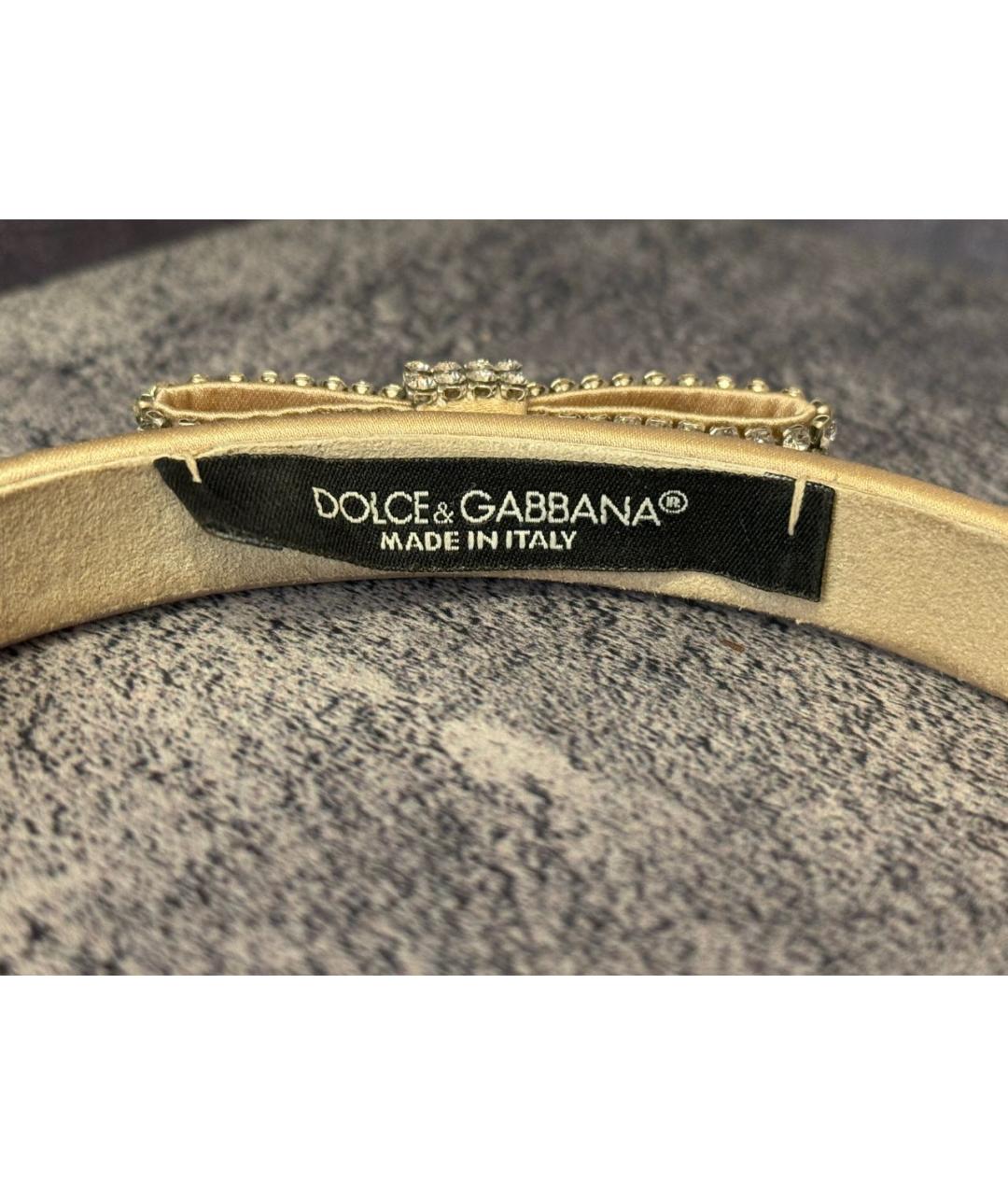 DOLCE&GABBANA Бежевая заколка, фото 3