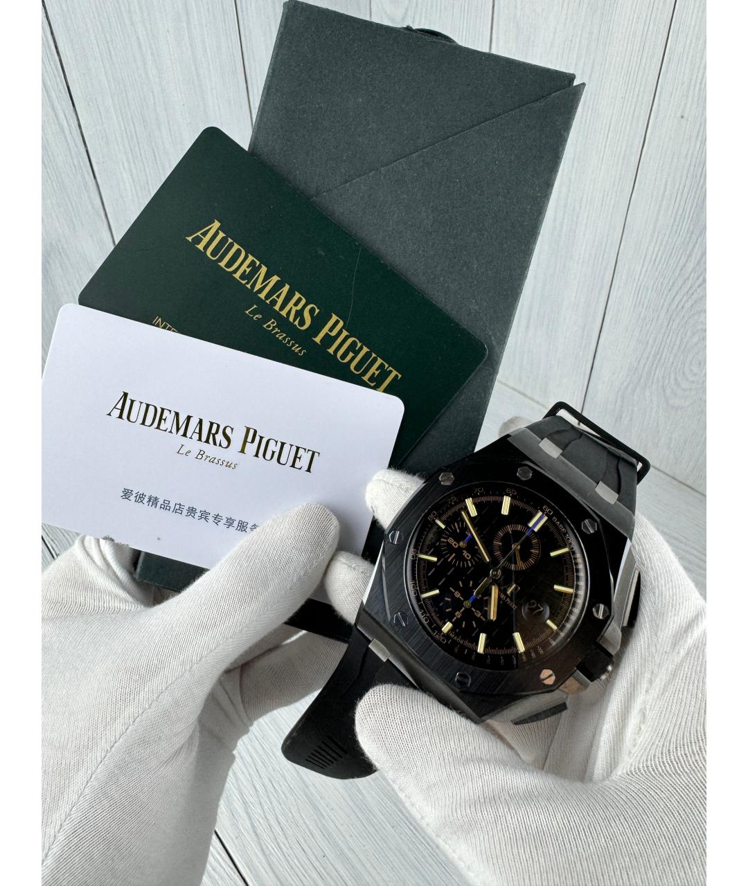 Audemars Piguet Черные керамические часы, фото 2
