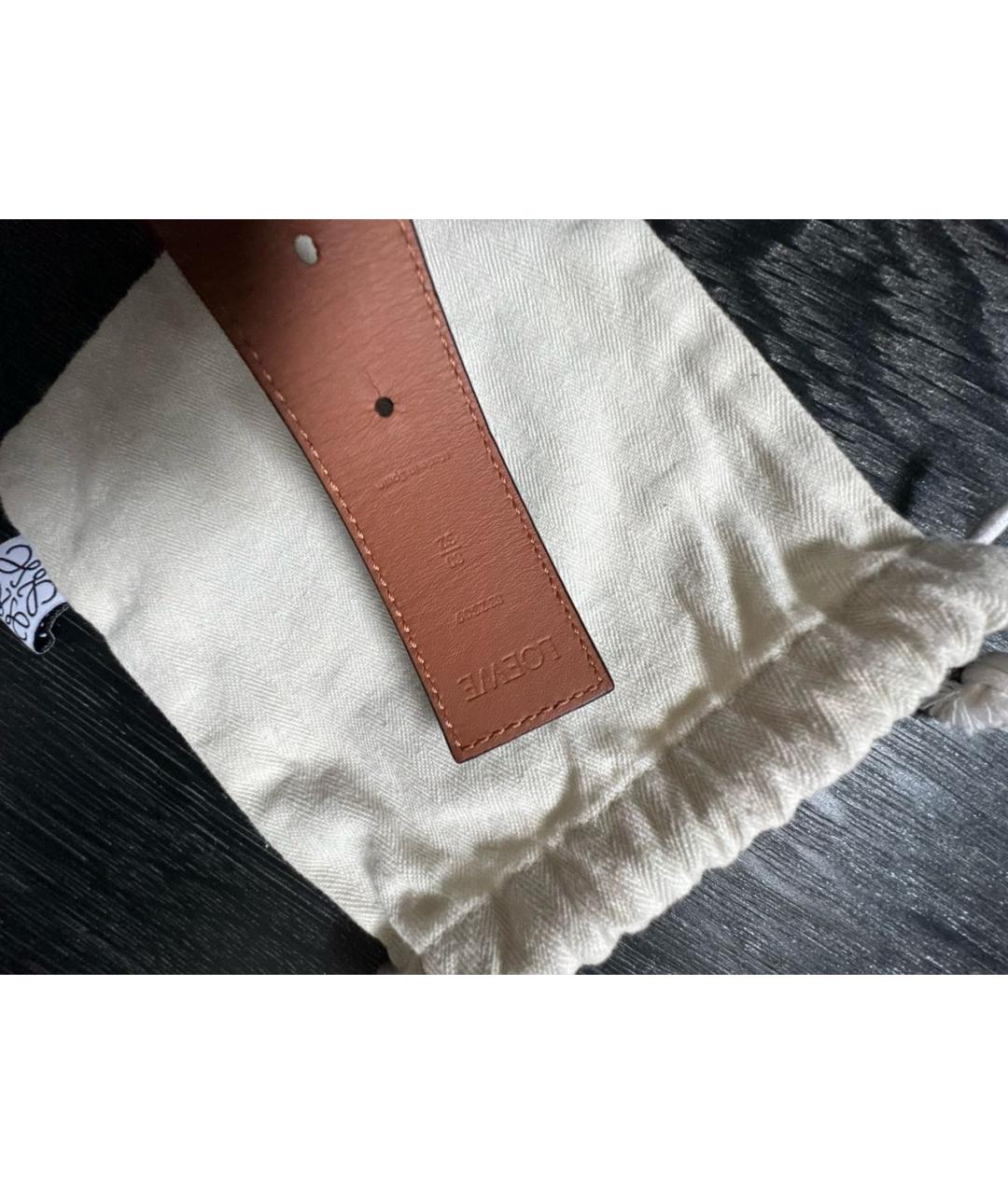 LOEWE Черный кожаный ремень, фото 3