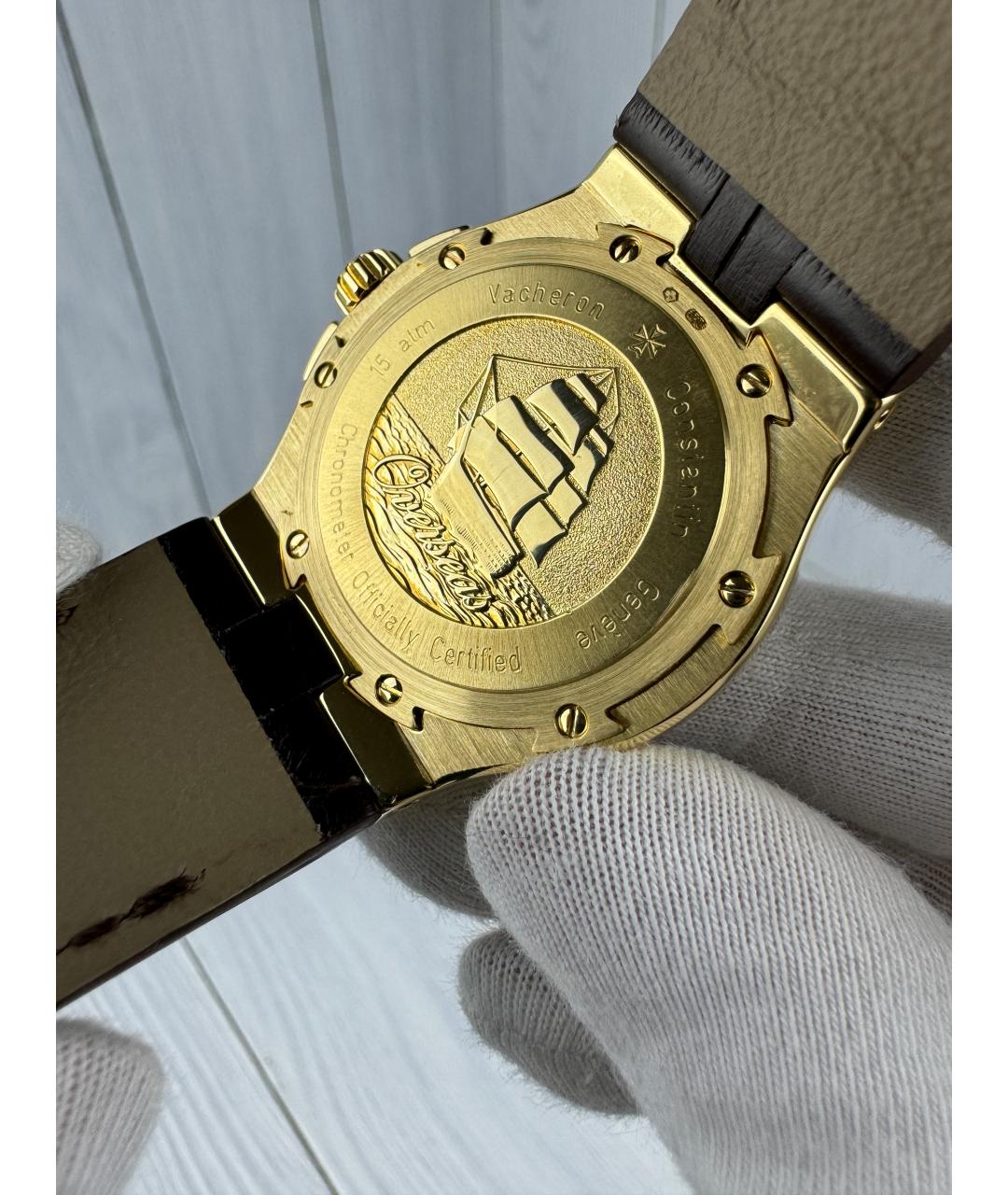 VACHERON CONSTANTIN Белые часы из желтого золота, фото 7