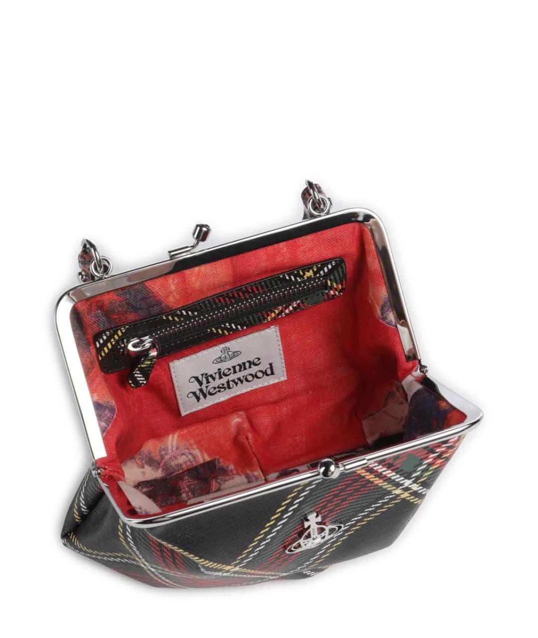 VIVIENNE WESTWOOD Мульти кожаная сумка с короткими ручками, фото 4