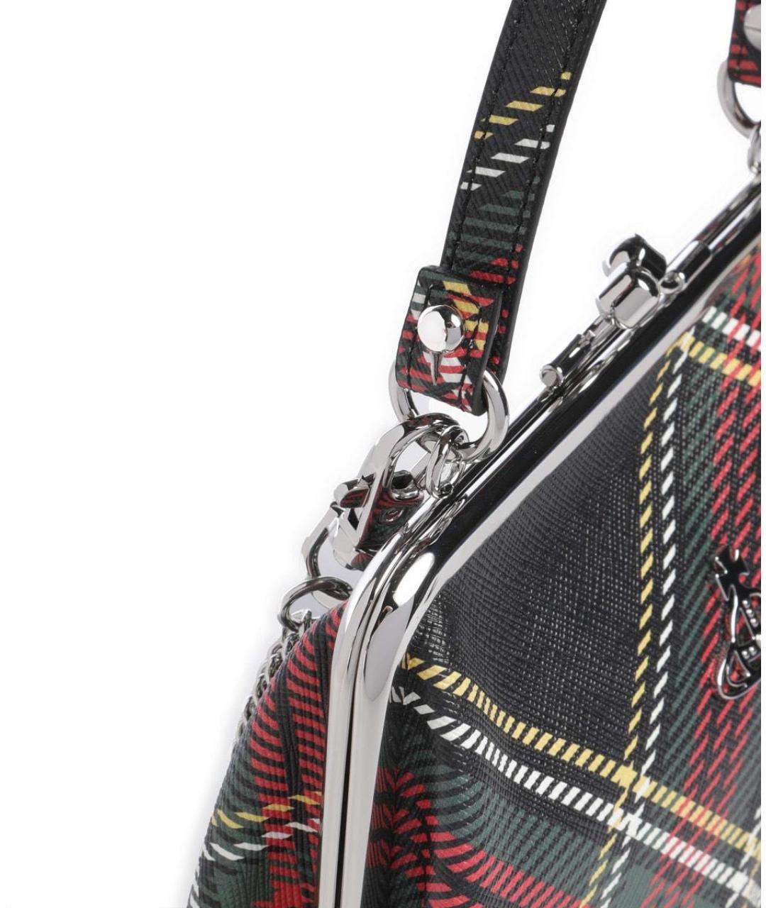 VIVIENNE WESTWOOD Мульти кожаная сумка с короткими ручками, фото 3