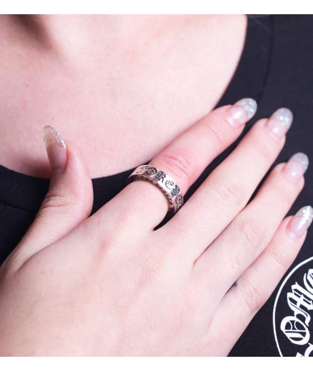 CHROME HEARTS Серебряное серебряное кольцо, фото 4