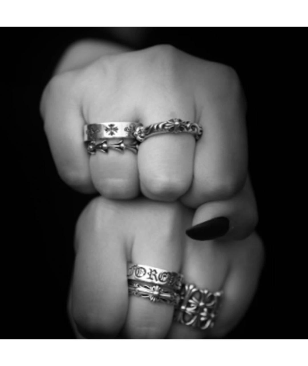 CHROME HEARTS Серебряное серебряное кольцо, фото 5