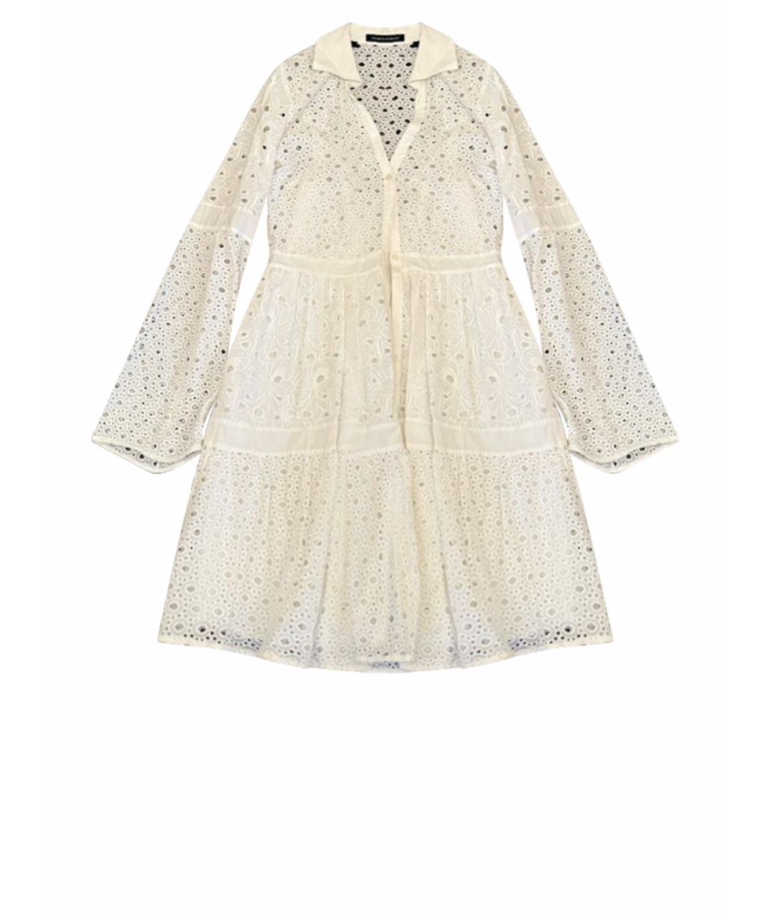 PINKO Белое хлопковое повседневное платье, фото 1
