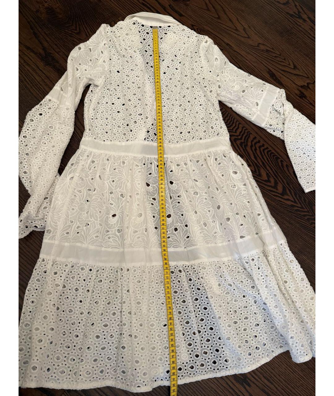 PINKO Белое хлопковое повседневное платье, фото 5