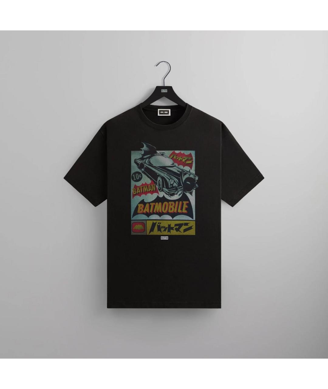 KITH Черная хлопковая футболка, фото 3