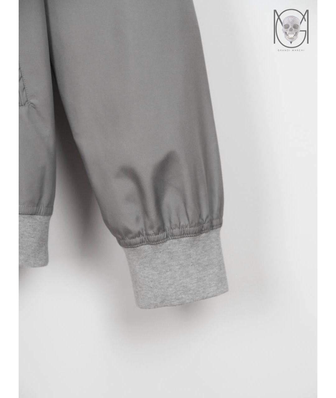 BRUNELLO CUCINELLI Серая полиэстеровая куртка, фото 7