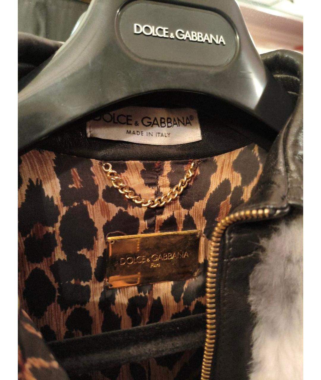 DOLCE&GABBANA Кожаная куртка, фото 3