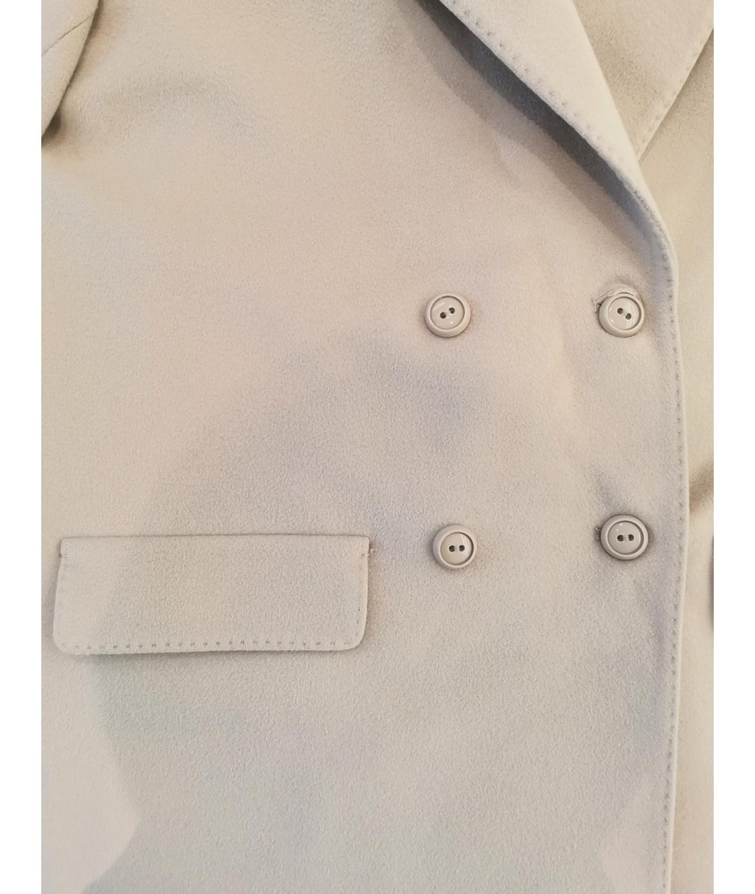 MAX MARA STUDIO Бежевое шерстяное пальто, фото 6